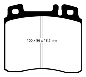 EBC Disc Brake Pad Set - Front Yellowstuff Our Flagship range FMSI D689 98 thru - Picture 1 of 10