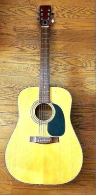 HOHNER HOLiDAY FRANCE W100 Acoustic Guitar made in Japan Vintage Natural Used - Image 1 of 4