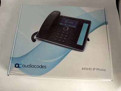 Audiocodes 445HD IP Phone - Model GGWV00724 - Brand New - Image 1 of 3