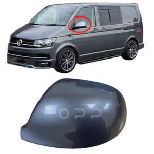 For VW Transporter T6/T6.1 Wing Mirror Cover Painted LR7H Indium Grey Left Side - Picture 1 of 4