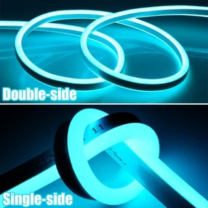 12V 24V LED Neon Rope Light Strip Waterproof Home Garden Xmas Party Floor Decor - Picture 1 of 12