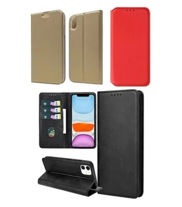 Iphone Coque Premium Etui Portefeuille Clapet Aimanté 11/Pro/Max/X/XS - Photo 1 sur 7