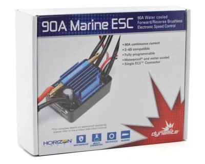 Dynamite 90A 90 Amp Brushless Waterproof Marine Boat RC ESC 2-4S DYNM3870 - Image 1 of 3