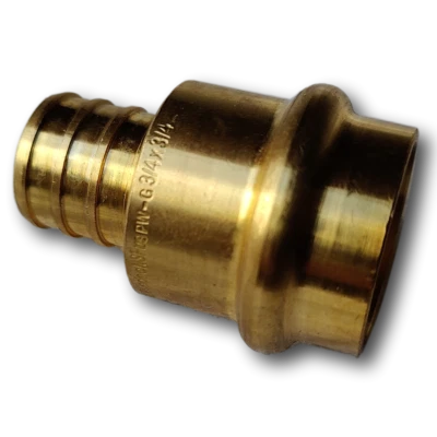 10 Pack XFITTING 3/4" Press x 3/4" Pex B Coupling, Press Fit, Lead Free Brass