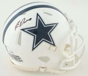 Rico Dowdle Signed Dallas White Speed Mini Football Helmet (PIA/JSA) - Picture 1 of 3