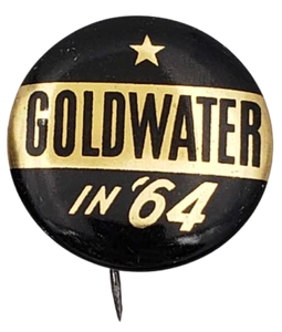 1964 Republican Barry Goldwater in '64 Star Button - Picture 1 of 1