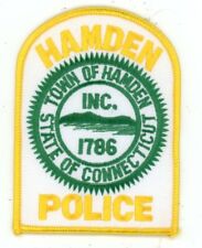 CONNECTICUT CT HAMDEN POLICE NICE SHOULDER PATCH SHERIFF