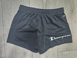 Champion Girls' Black White Lightweight Mesh Athletic Shorts size L (8-10) - Picture 1 of 5