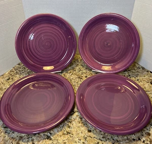 (4) Furio Purple Swirl 10 1/2” Dinner Plates - Made In Italy - Picture 1 of 8