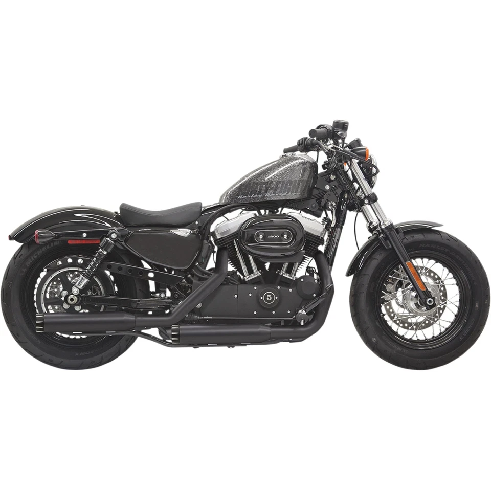 BASSANI XHAUST 1801-0684 1X27TB Firepower Series Slip-On Mufflers - Black - - Изображение 1 из 1