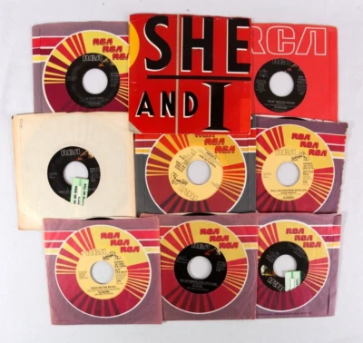 Alabama 45 rpm Single, Lot of 9, All EX, Close Enough to Perfect, Roll On + - Image 1 of 4