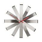 Umbra Ribbon Precise Non Ticking and Noiseless 12 In Steel Wall Clock