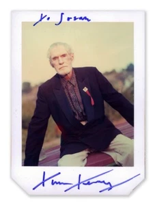 Original Signed Color Vintage 4x5 Inch Polaroid Photo of Timothy Leary - Picture 1 of 1
