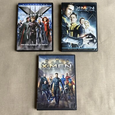 X-Men: Last Stand / First Class / Days of Future Past (DVD 3-Film Set) Marvel + - Image 1 of 4