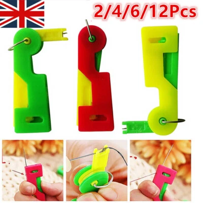 UK Automatic Needle Threader Device Tool Machine Easy Stitch Sewing Thread Guide - Image 1 of 4