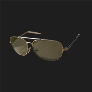 Vintage Japanese Silver Aviator Sunglasses Unisex Retro Eyewear Classic Frame - Picture 1 of 11