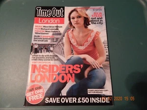 TIME OUT UK LONDON MAGAZINE JULIA STILES INSIDERS LONDON JULY 2004 ARTS - Picture 1 of 5
