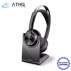 Poly Plantronics Voyager Focus 2 UC USB-C mit Ständer Bluetooth Headset Neu - Bild 1 von 3