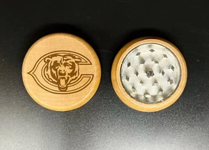Chicago bears NFL double side engraving wood kitchen herb grinder Christmas gift - Picture 1 of 4