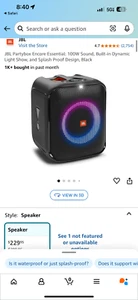 JBL Partybox Encore Essential Portable Wireless Party Speaker - Black - Picture 1 of 1