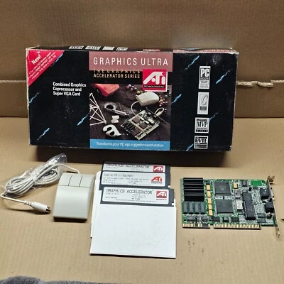 ATI Mach 8 Graphics Ultra Accelerator Series 1MB CIB y Mouse Foto 1 de 4