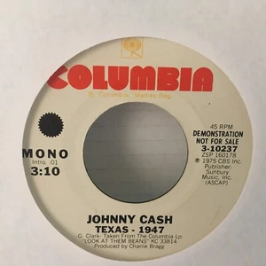 JOHNNY CASH 7" VINYL SINGLE , TEXAS 1947 ( DEMO ) - Picture 1 of 2