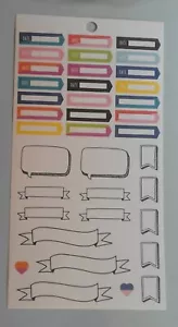 Happy Planner Banners Word Bubble Date Stickers MAMBI 261772 - Picture 1 of 1