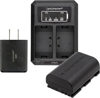 PROMASTER BATTERY & CHARGER KIT FOR CANON LP-E6NH - Image 1 of 3
