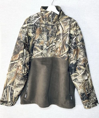 Red Head Size Large Bone Dry Fleece Lined Camo 1/4 Zip Pullover Jacket Hunting - Image 1 of 4