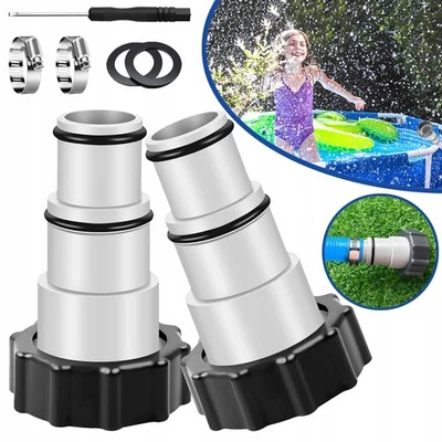 2 Stück Pool Adapter A Pumpe Anschluss Für INTEX Ø 32 Und 38 Mm Pool-Schlauch DE - Bild 1 von 4