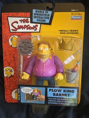 Playmates World of Springfield Los Simpson WOS - Serie 11 - Arado Rey Barney Foto 1 de 2