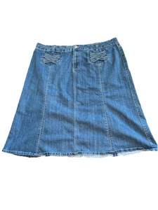 Falda vaquera azul Westport para mujer mezcla de algodón bolsillos - Imagen 1 de 5