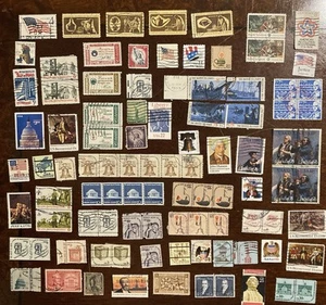 US Bicentennial Stamp Lot American Revolution Patriotic Military War (Used) - Picture 1 of 1