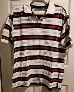 Polo Aeropostale Para Hombre Talla Mediana Rayas Rojo Blanco Azul Gris Manga Corta - Imagen 1 de 10