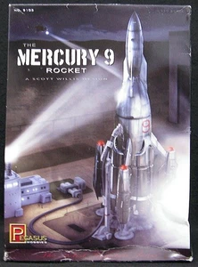 1/350 Pegasus Models MERCURY 9 ROCKET with Launch Pad & Command Center *MINT* - Picture 1 of 1