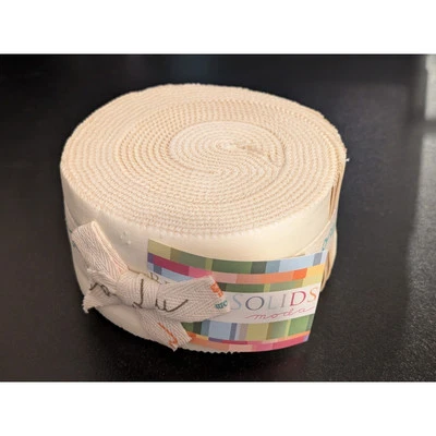 Neutrals Jelly Roll by Bella Solids for Moda Fabrics - Image 1 of 4