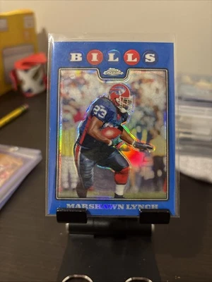 2008 Topps cromo azul refractors Marshawn Lynch Buffalo Bills #TC48 combinación de colores Foto 1 de 2