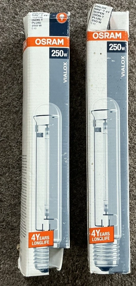Osram E40 VIALOX NAV-T (SON-T) High pressure sodium Lamp 250W. X. 2 - Image 1 of 4