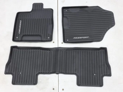 NEW OEM Honda Front & Rear All Weather Floor Mat Set 08P17TGS110A Passport 22-23 - Image 1 of 4