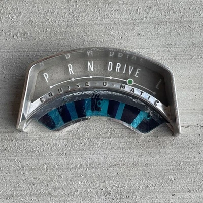 VTG 1965-66 FORD GALAXIE CRUISOMATIC TRANSMISSION GEAR SHIFT SELECTOR BEZEL DIAL - Image 1 of 4