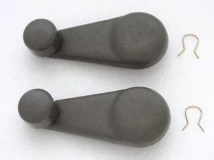 02 - 12 ISUZU NPR D MAX HOLDEN RODEO PAIR WINDOW CRANK HANDLE WINDER LIGHT GREY - Picture 1 of 1