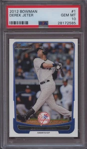2012 Bowman 1 Derek Jeter PSA 10 Gem Mint - Picture 1 of 1