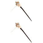 2 Pieces Antique Hair Clasp Japanese Pin Bobby Tassel Stick Vintage