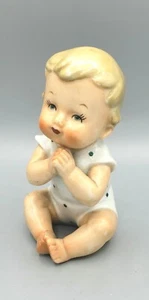 Vintage Wales Porcelain Baby, 4 In Tall - Picture 1 of 5