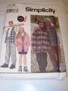 CHILDS UNCUT SIMPLICITY 9238 Sewing Pattern SKIRT VEST JACKET PANTS SIZE 6 8 10 - Picture 1 of 3