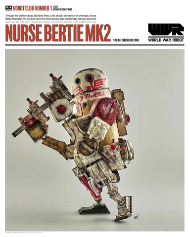 ThreeA 3A WWR Medic Nurse Becky Bertie MK2 1/6th World War Robot Ashley Wood Cover