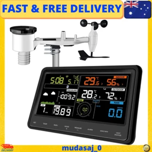 ECOWITT WS2910 Wi-Fi Weather Station Color Display with Wireless Outdoor Solar P - Picture 1 of 15