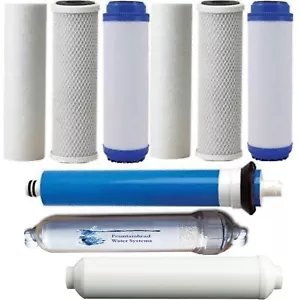 REVERSE OSMOSIS 2 SEDIMENT/GAC/CARBON CLEAR ALKALINE CARBON 50GPD RO MEMBRANE - Picture 1 of 1
