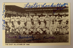 1948 Negro League Legend AllStars Signed Leonard, Irvin, Lockett, Cash, Fields