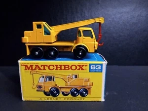 Matchbox #63C Dodge Crane Truck 1968 In Original F1 Script Box - Picture 1 of 17